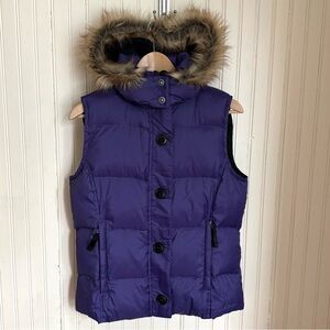 L. L. Bean Women’s Purple Down Puffer Vest, Small